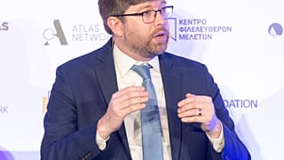 O Daniel Bunn, CEO του Tax Foundation, μετείχε στο 1st Economic Freedom Forum,  που διοργάνωσε το Κέντρο Φιλελεύθερων Μελετών (ΚΕΦΙΜ) σε συνεργασία με την Boussias Events