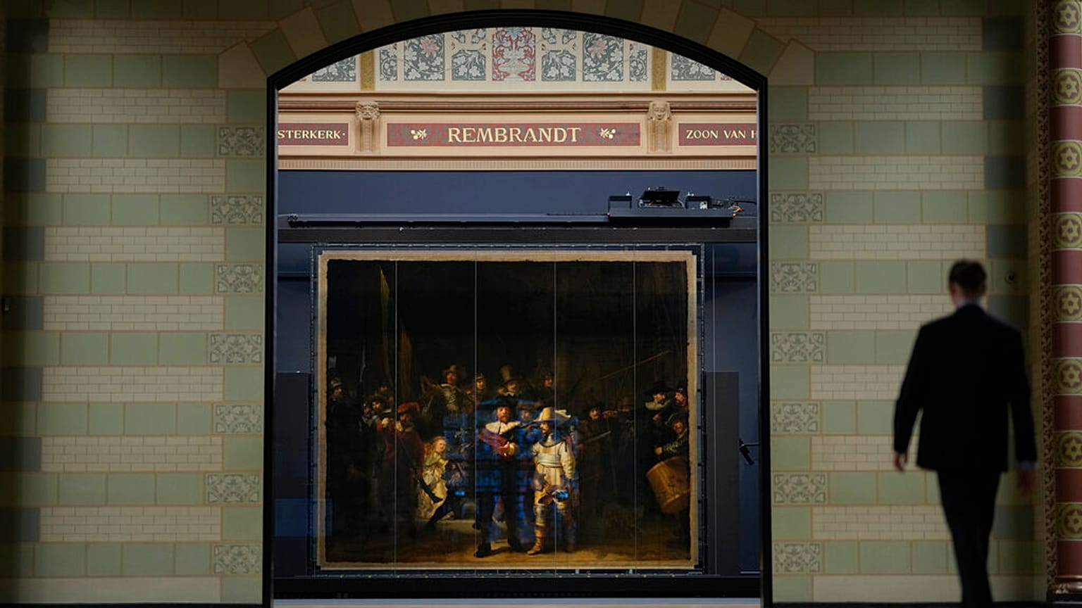La ronda di notte di Rembrandt al Rijksmuseum di Amsterdam, Paesi Bassi, 8 settembre 2022