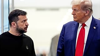 Volodomir Zelenszkij és Donald Trump 2024 novemberében New Yorkban