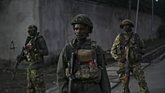 M23 rebels patrol in Goma, 29 January, 2025