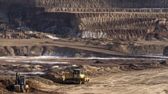 A view of an ilmenite open pit mine in Kirovohrad, 12 February, 2025
