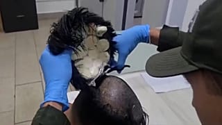 Paquetes de cocaína en el interior de una peluca, Cartagena, Colombia, 24.02.2025