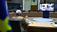 El Presidente del Consejo Europeo, Antonio Costa, convocó una breve videoconferencia con los 27 líderes.
