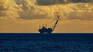 Oil rig.