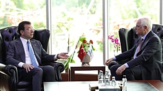 İBB Başkanı Ekrem İmamoğlu (solda) ve Beykoz Belediye Başkanı Alaattin Köseler (sağda)