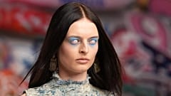 A model wears a creation of the Diesel Fall/Winter 2025-2026 women's collection presented in Milan, Italy, Wednesday, Feb. 26, 2025. 