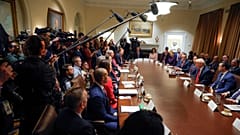 Donald Trump holds a Cabinet meeting 