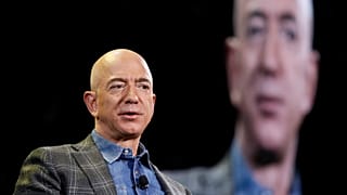Amazon CEO'su Jeff Bezos 6 Haziran 2019 tarihinde Las Vegas'ta düzenlenen Amazon re:MARS kongresinde konuşuyor