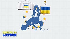 Ex- und Importe der EU in die und aus der Ukraine sind zwischen dem IV/2023 und IV/2024 gestiegen 