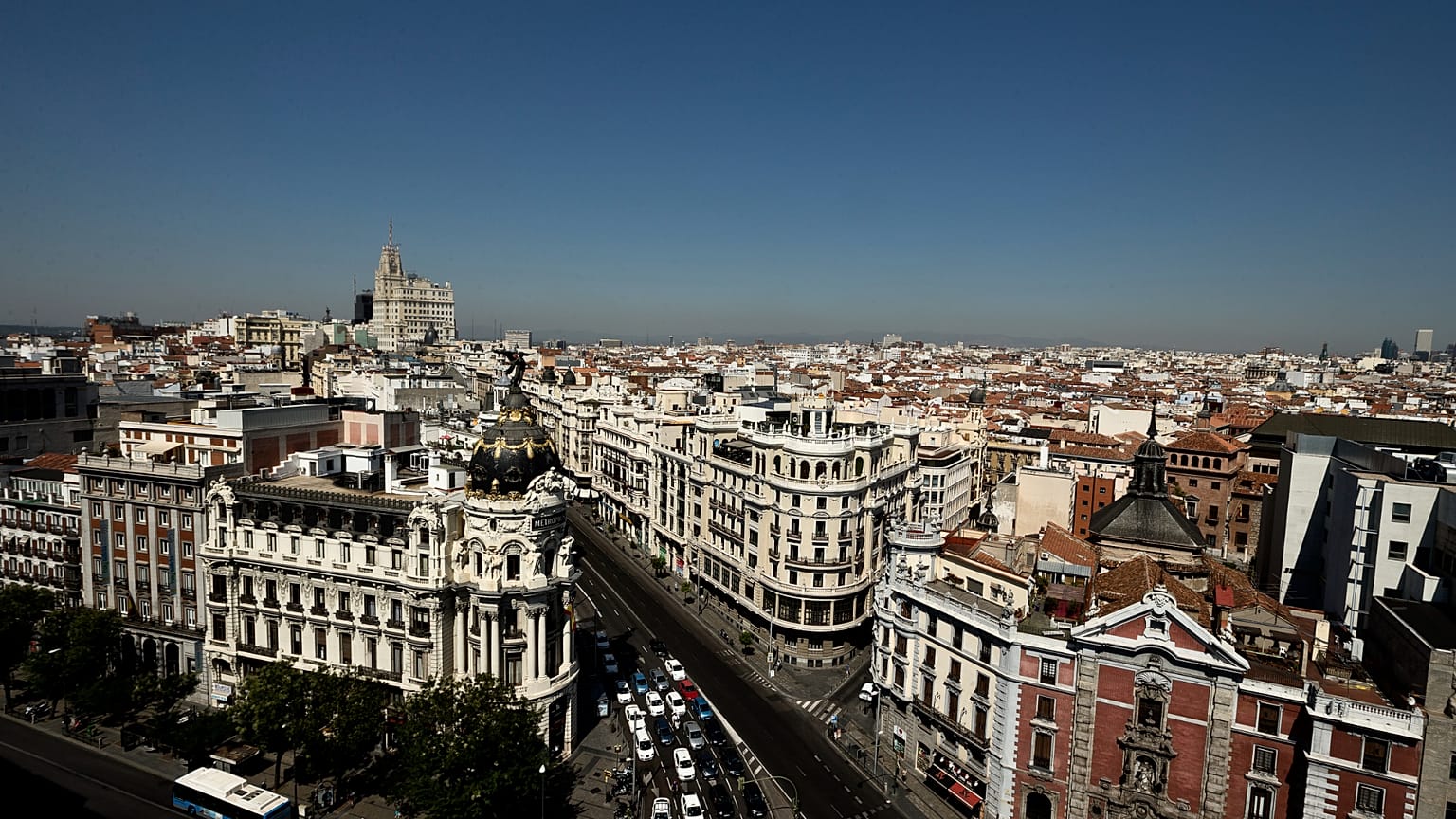 Madrid view - where Telefónica's headquarters are based.