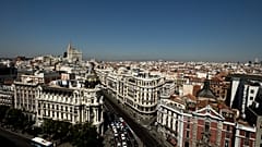 Madrid view - where Telefónica's headquarters are based.