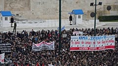 Από την σημερινή συγκέντρωση στην πλατεία Συντάγματος