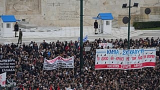 Από την σημερινή συγκέντρωση στην πλατεία Συντάγματος
