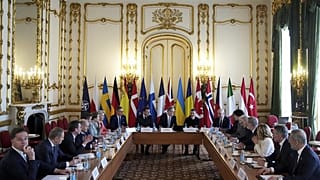 Der britische Premierminister Keir Starmer hatte zum Gipfeltreffen zum Thema Ukraine im Lancaster House geladen. London, 2. März 2025