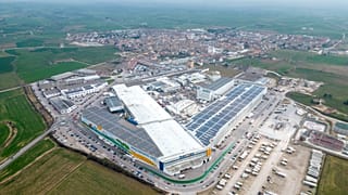 Guissona, Lleida, İspanya'daki BonArea gıda üretim tesisinden bir görünüm, 20 Şubat 2025, Perşembe.