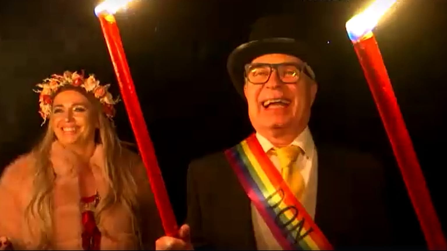 Screenshot del video del carnevale sul Verìn, in Spagna, realizzato da Euronews il 28 febbraio 2025 