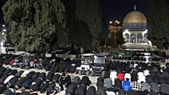 إقامة أول صلاة تراويح بالمسجد الأقصى في القدس بتاريخ 28 02 2025 