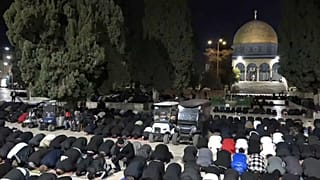 إقامة أول صلاة تراويح بالمسجد الأقصى في القدس بتاريخ 28 02 2025 