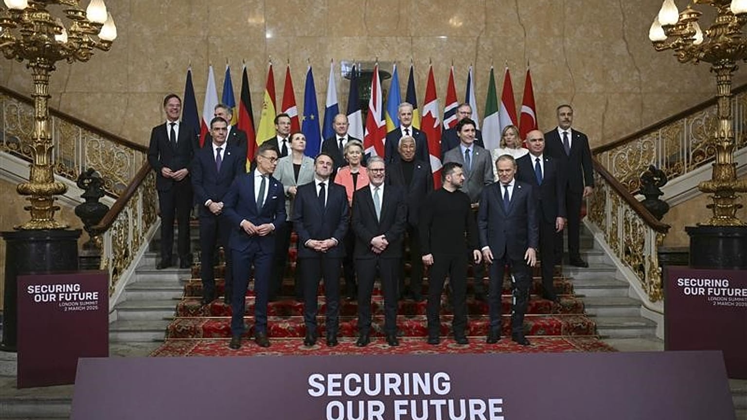 Leaders assembled  for London summit, March 2, 2025.