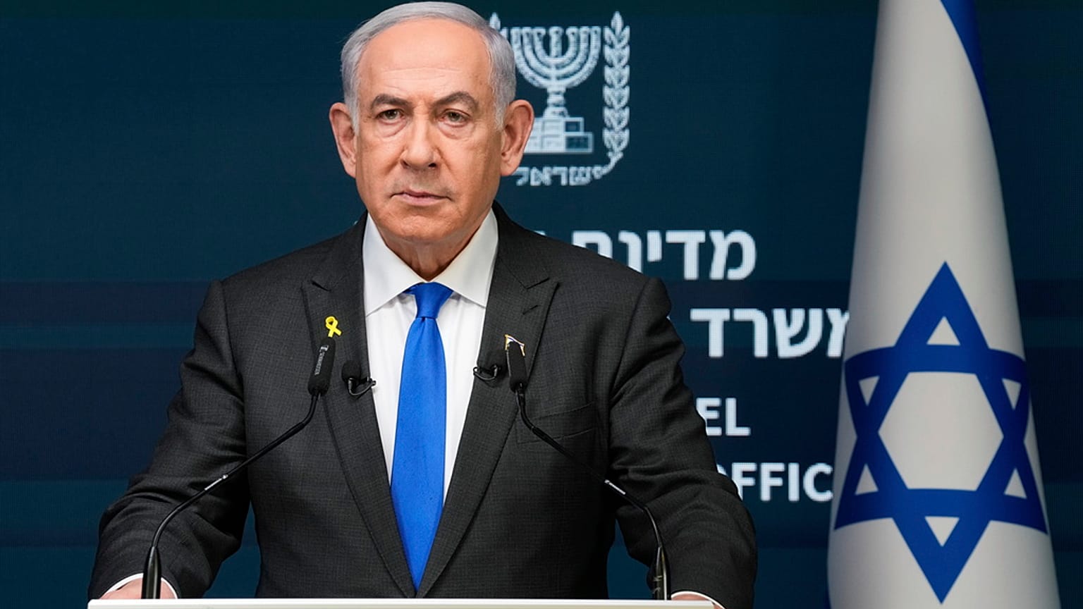 رئيس الوزراء الإسرائيلي بنيامين نتنياهو يتحدث خلال مؤتمر صحفي، 2 أيلول/سبتمبر 2024.