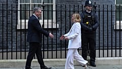 Giorgia Meloni trifft Keir Starmer in der Downing Street. London, Sonntag 2. März 2025