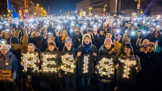 Tüntetés Németországban a migráció szigorítása ellen, Berlin, 2025 február 26.