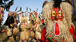 Un'immagine del carnevale in Slovenia