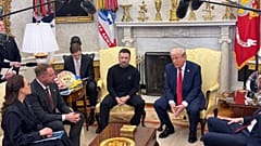 Ukrayna Cumhurbaşkanı Volodimir Zelenskiy ve ABD Başkanı Donald Trump Beyaz Saray'da, 28 Şubat 2025