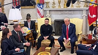 Ukrayna Cumhurbaşkanı Volodimir Zelenskiy ve ABD Başkanı Donald Trump Beyaz Saray'da, 28 Şubat 2025