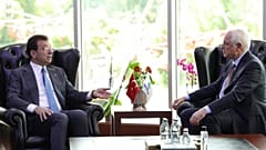 İBB Başkanı Ekrem İmamoğlu (solda) ve Beykoz Belediye Başkanı Alaattin Köseler (sağda)