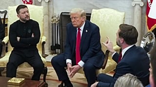 Ukrayna lideri Volodimir Zelenskiy (solda) ABD Başkanı Donald Trump (ortada) ABD Başkan Yardımcısı JD Vance (sağda)