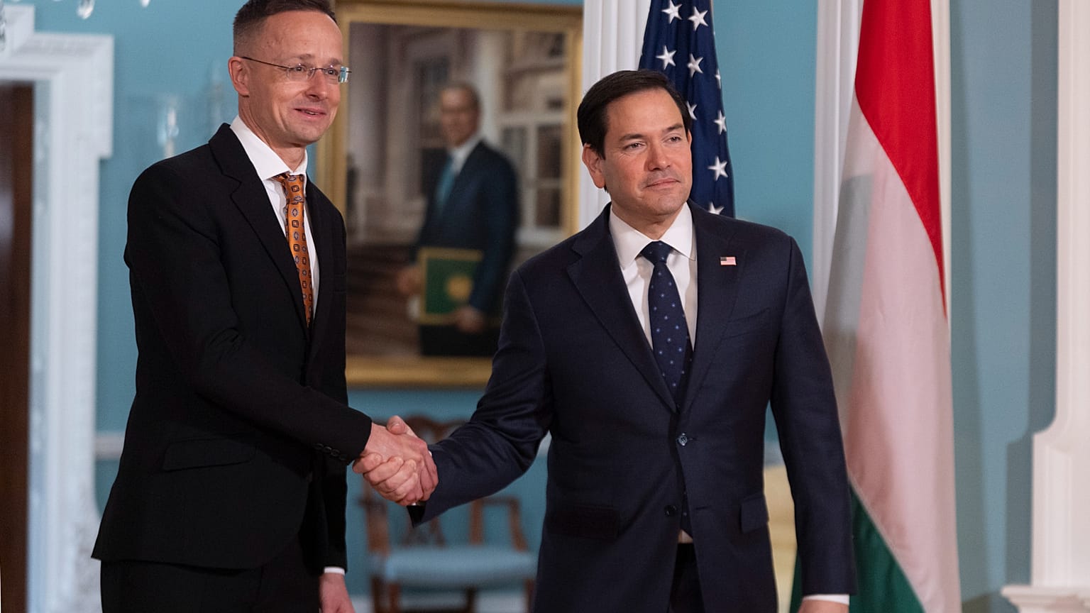 Szijjártó Péter és Marco Rubio Washingtonban