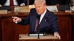 Donald Trump elnök beszédet mond a Kongresszus együttes ülésén a washingtoni Capitoliumban, 2025. március 4-én, kedden.