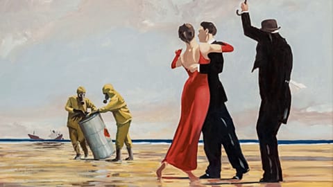 Banksy, Crude Oil (Vettriano) (2005) 