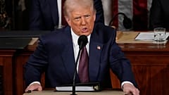 Le président américain Donald Trump s'adresse à une session conjointe du Congrès dans la salle de la Chambre au Capitole des États-Unis à Washington, le mardi 4 mars 2025.