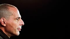 Former Greek finance minister Yanis Varoufakis attends a news conference in Berlin, Germany, Tuesday, Feb. 9, 2016.