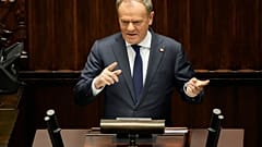 El Primer Ministro Donald Tusk habla en el Sejm.