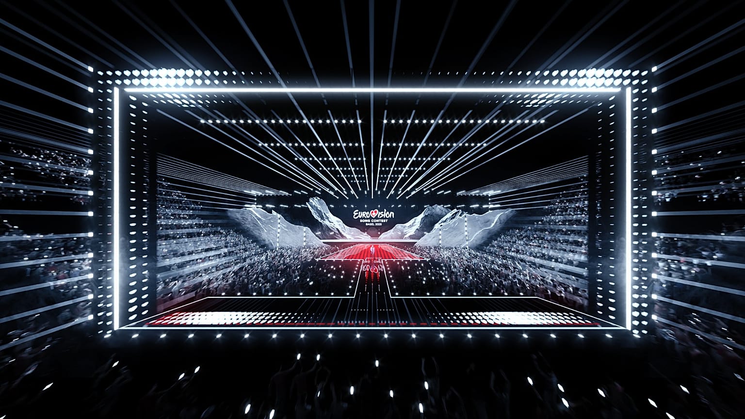 Porjeto do palco do 69º Festival Eurovisão da Canção de Basel.