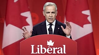 Kanada Liberal Parti Lideri Mark Carney, 9 Mart 2025 Pazar günü Ottawa, Ontario'da düzenlenen partinin duyuru etkinliğinde kazandığını açıklamasının ardından konuşuyor