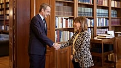 Κυριάκος Μητσοτάκης και Κατερίνα Σακελλαροπούλου
