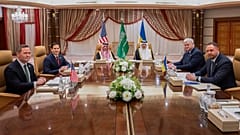 Delegati statunitensi e ucraini ai colloqui di pace in Arabia Saudita, 11 marzo 2025