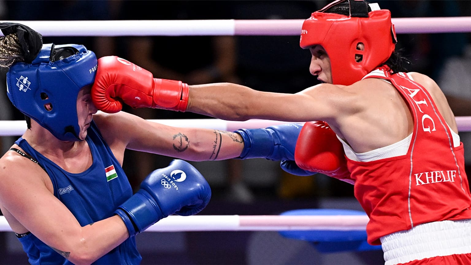 Hámori Luca és Imane Helif összecsapása a 2024-es párizsi Olimpián