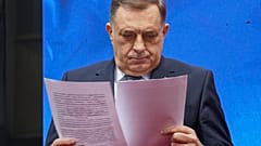 Milorad Dodik, a boszniai Szerb Köztársaság elnöke 2025 február 26-án