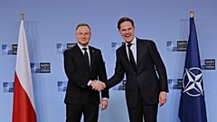 Andrzej Duda und Mark Rutte