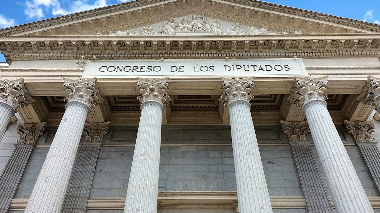 Madrid'deki İspanyol parlamentosu. 