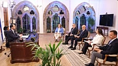 Διακαναλική συνέντευξη Νίκου Χριστοδουλίδη 