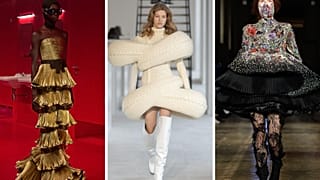 Valentino, Duran Lantink ve Alexander McQueen Paris Moda Haftası'nda. 