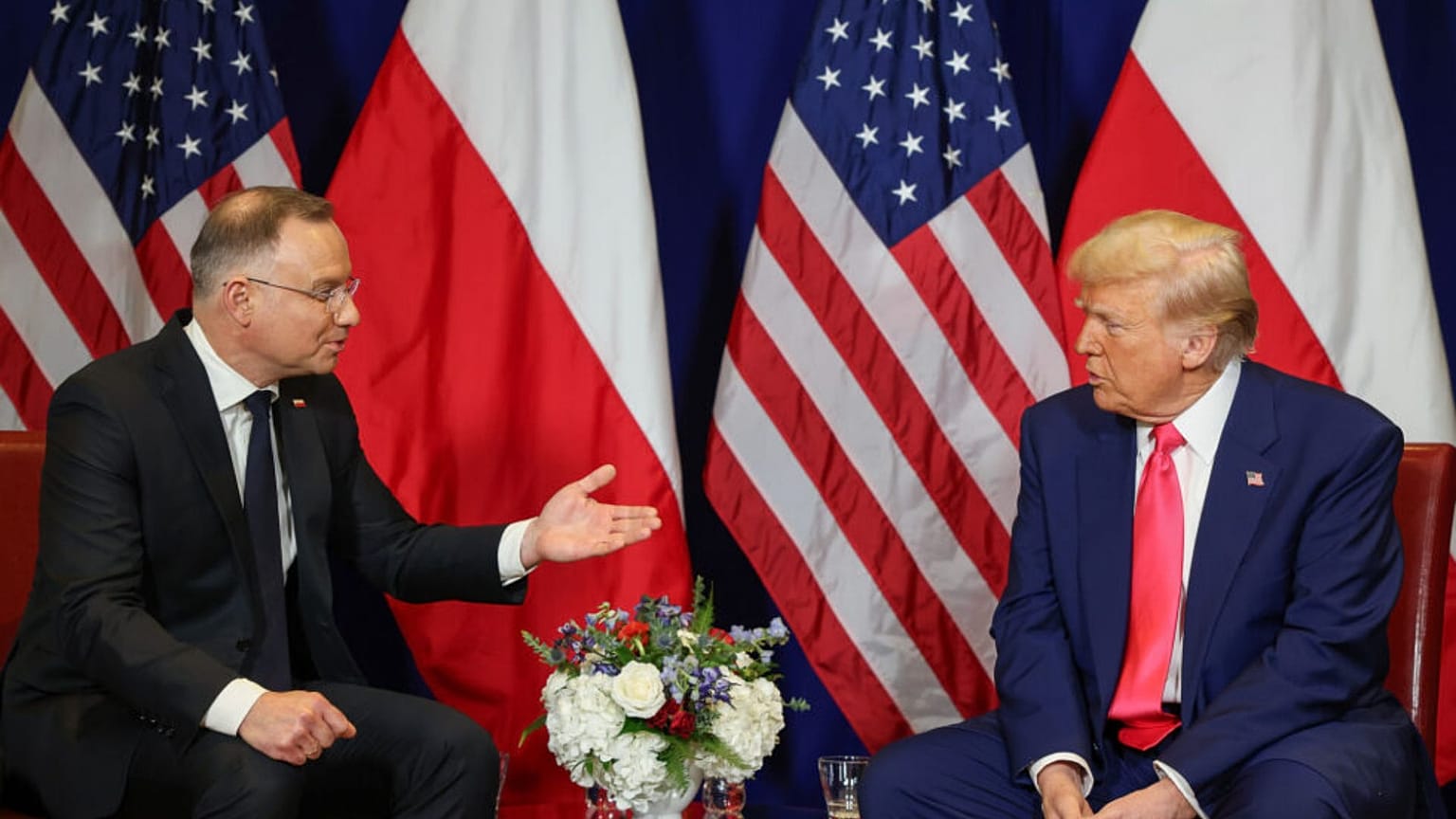 Duda és Trump, Washington, 2025 február 22.