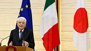 Il presidente della Repubblica italiana Sergio Mattarella