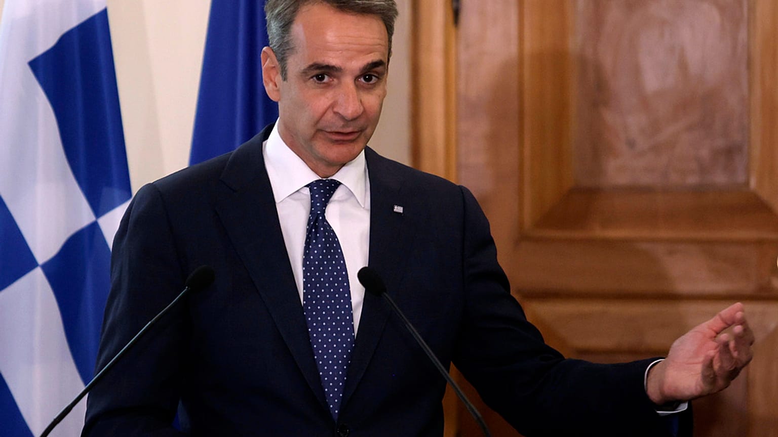 Ο Έλληνας πρωθυπουργός Κυριάκος Μητσοτάκης